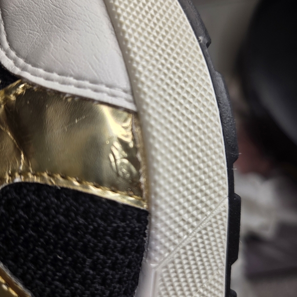 Michael Kors Hilda Knit & Leather Sock Wedge Heel Lace Up Trainers Sneakers - Picture 10 of 13